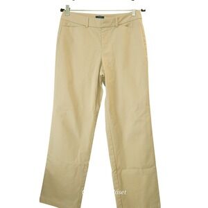Dockers Womens Khaki Straight Leg 8P Ideal Fit Stretch Preppy Casual Chore Pant